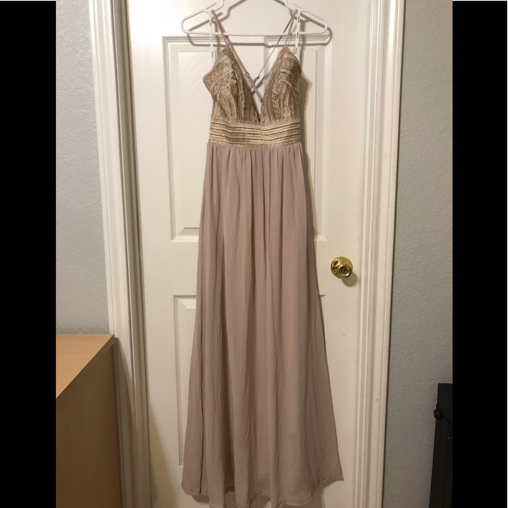 Forever21 Soieblu Embroidered Gown